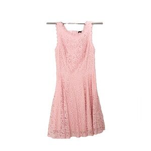 City Studio Blush Lace Mini Dress
